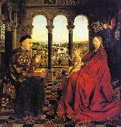 Jan Van Eyck The Virgin of Chancellor Rolin painting